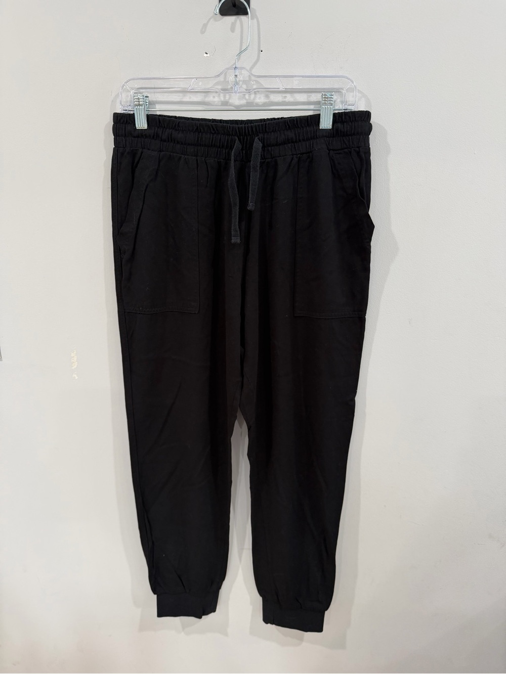 Black Drawstring Jogger Pants